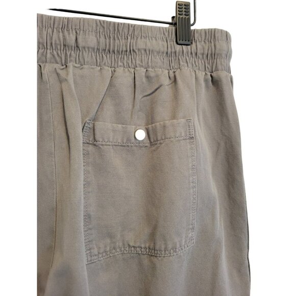 Tommy Hilfiger Olive Army Green Khakis Cargo Capri Pants M Cropped Utility Baggy - Picture 4 of 10